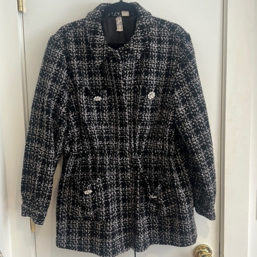Sparkle Tweed Coat